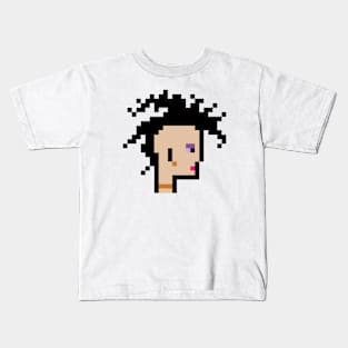 Pixel Art Mohawk Rebel: A ToolCrypto NFT Design / ToolCrypto #2 Kids T-Shirt